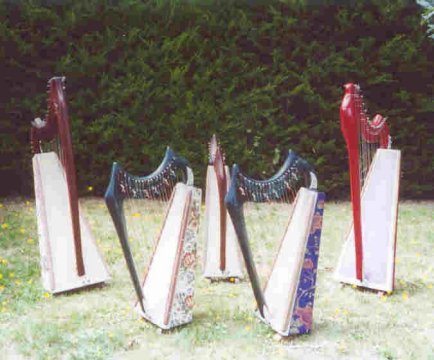 "Susan" 19 & 23-string harps